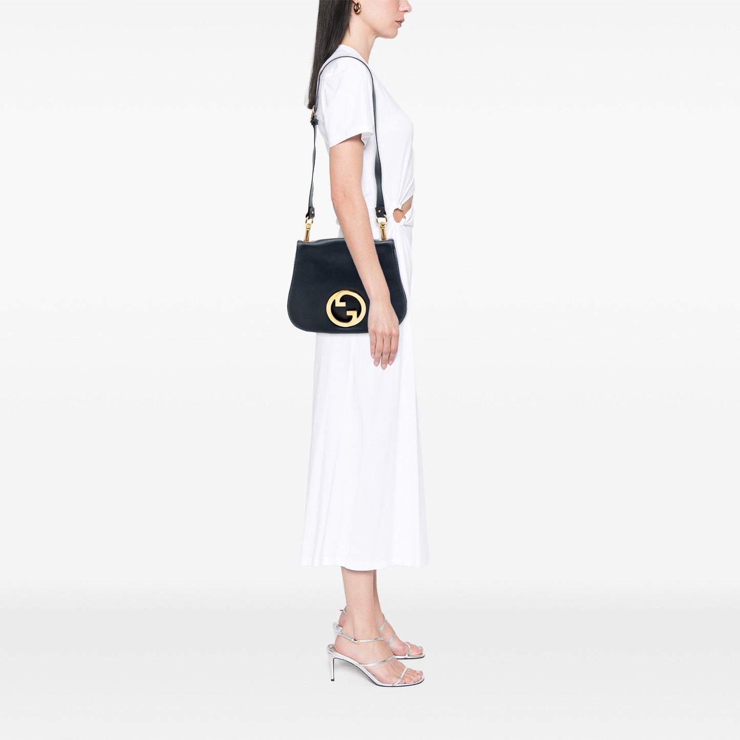 Medium Leather Blondie Crossbody