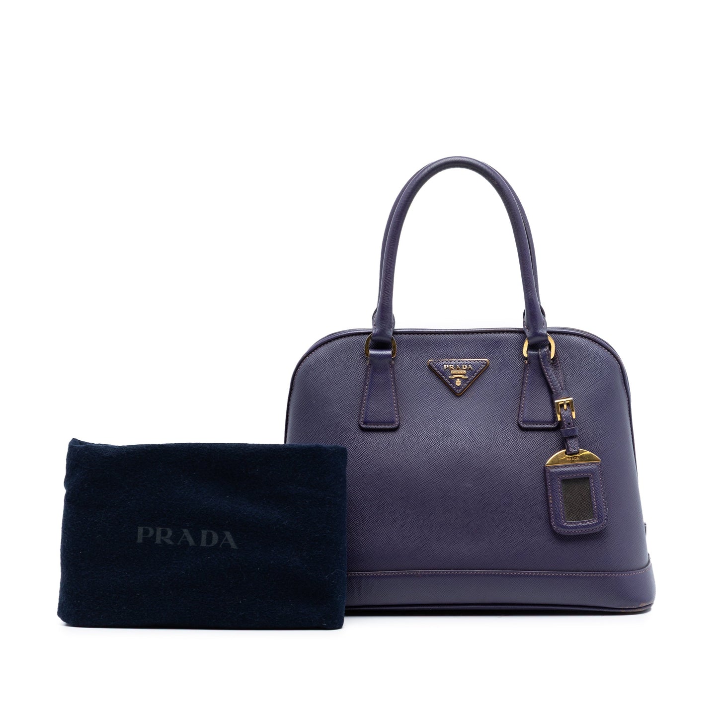 Prada Medium Saffiano Lux Open Promenade Satchel