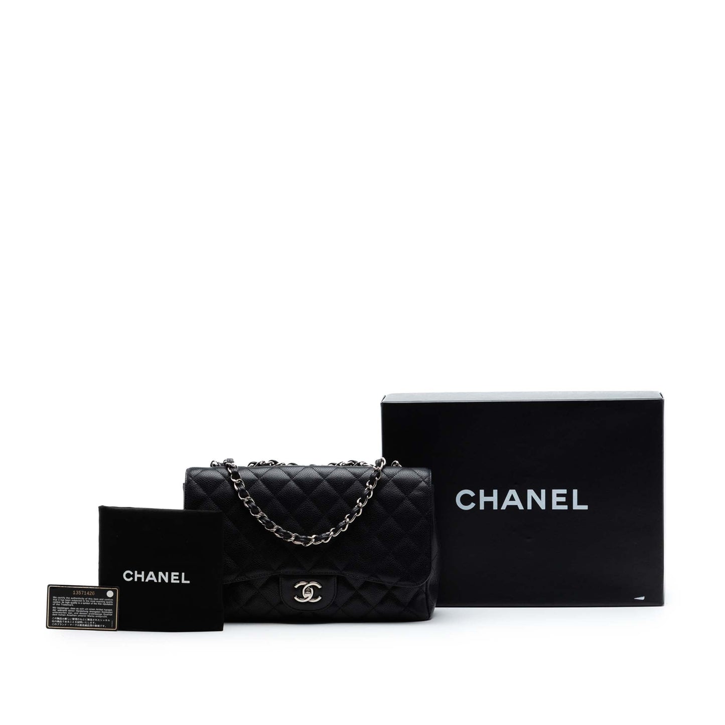 Chanel Jumbo Classic Caviar Single Flap