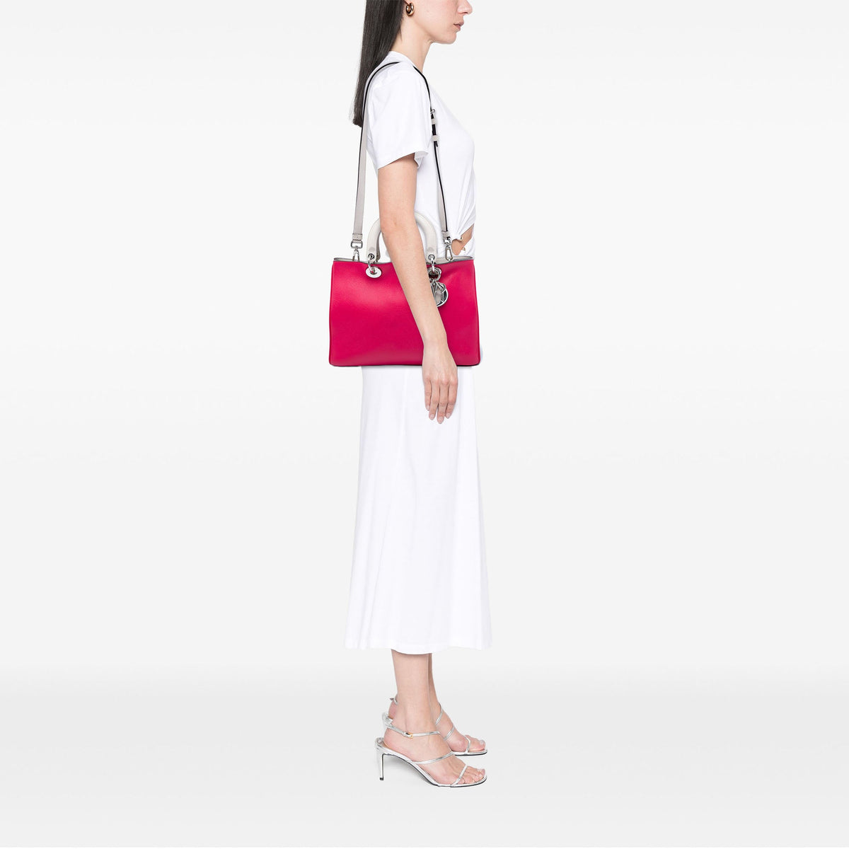 Dior Medium Tricolor Calfskin Diorissimo Tote