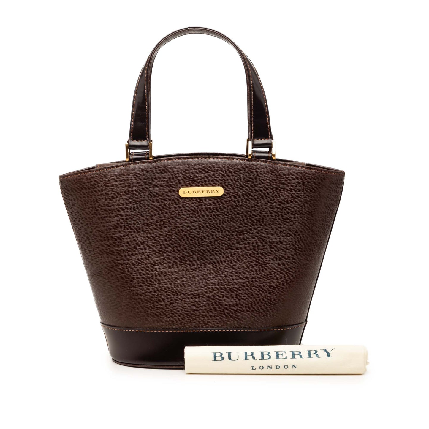 Burberry Leather Bucket Bag