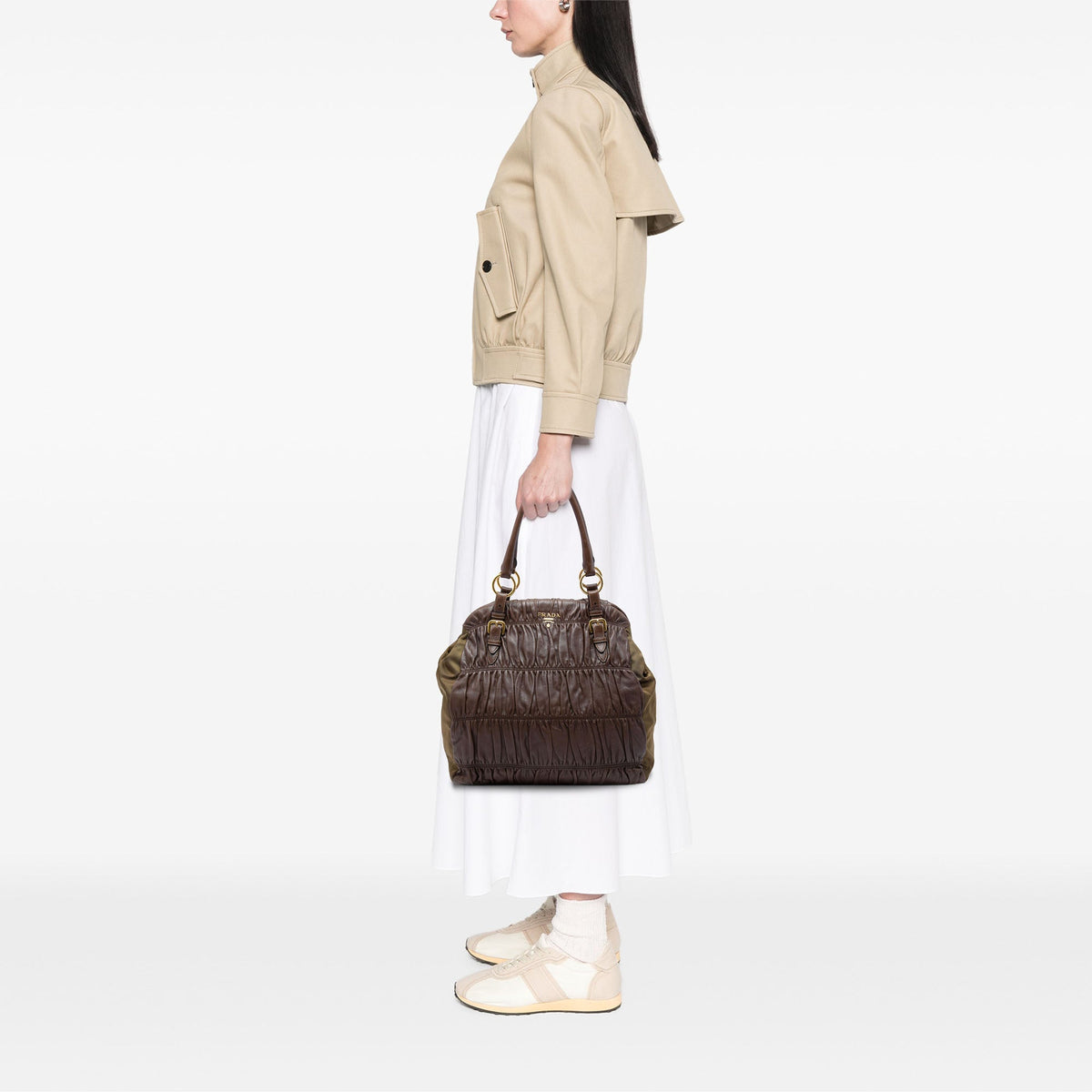 Prada Nappa Gaufre and Tessuto Tote