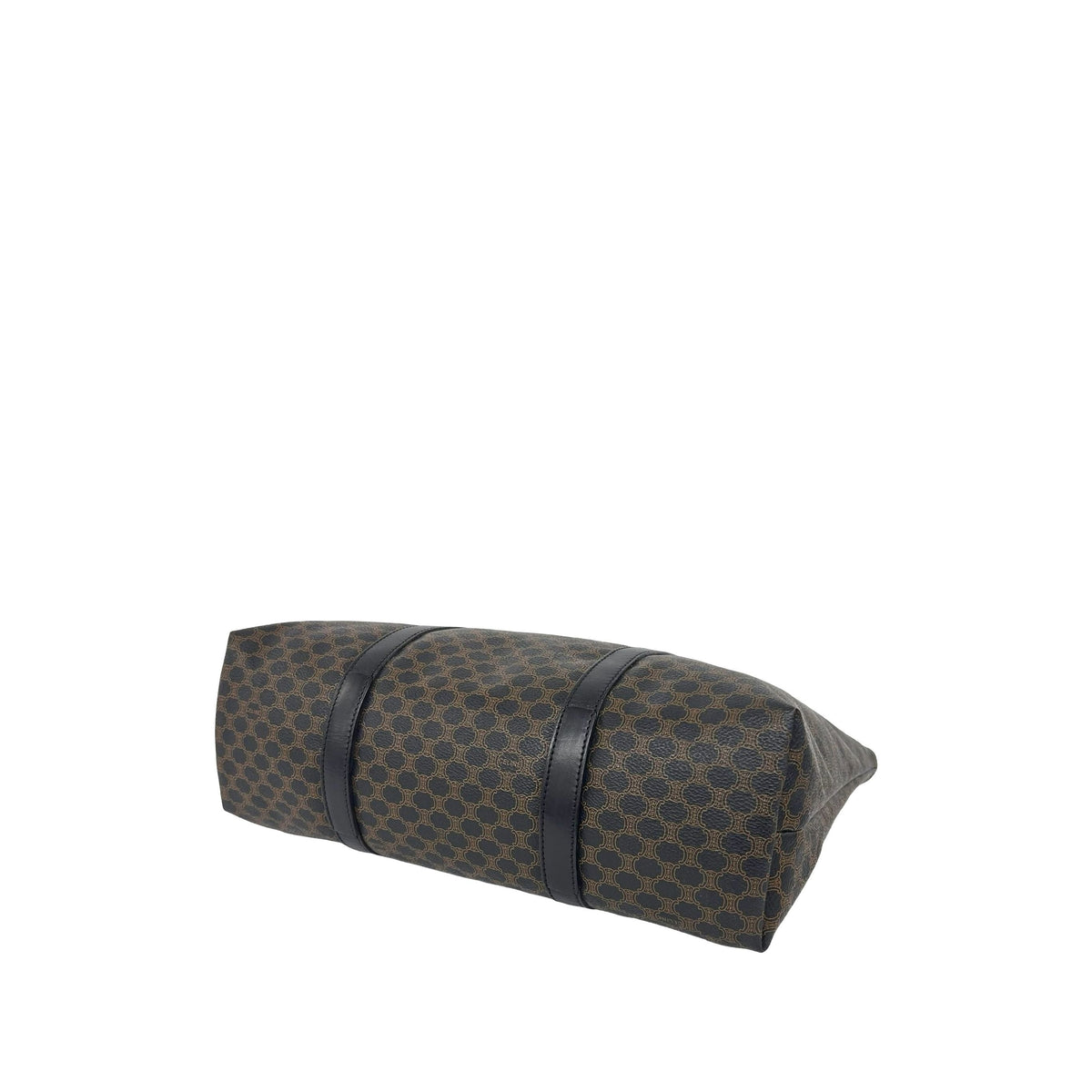 Celine Macadam Coated Canvas Tote — Brown