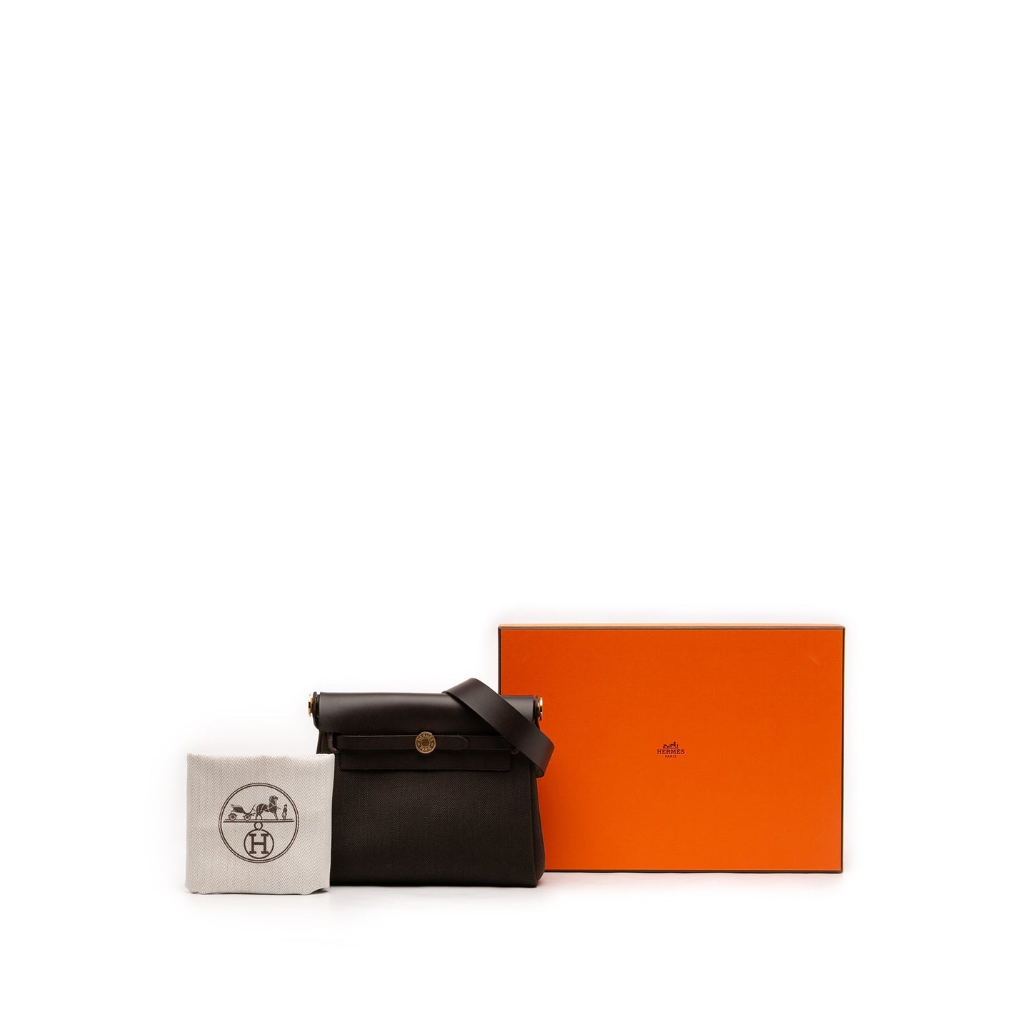 Hermès Military Toile and Vache Hunter Herbag Zip 20