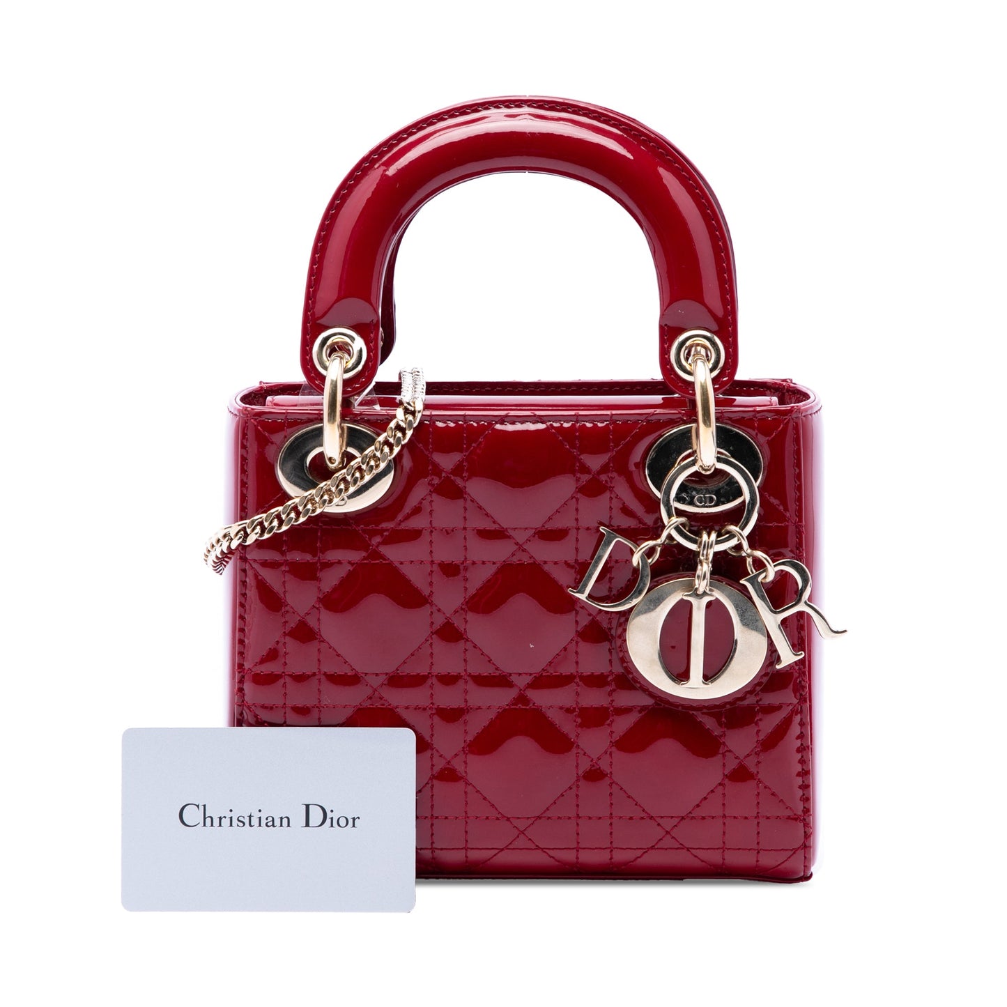 Dior Mini Patent Cannage Lady Dior