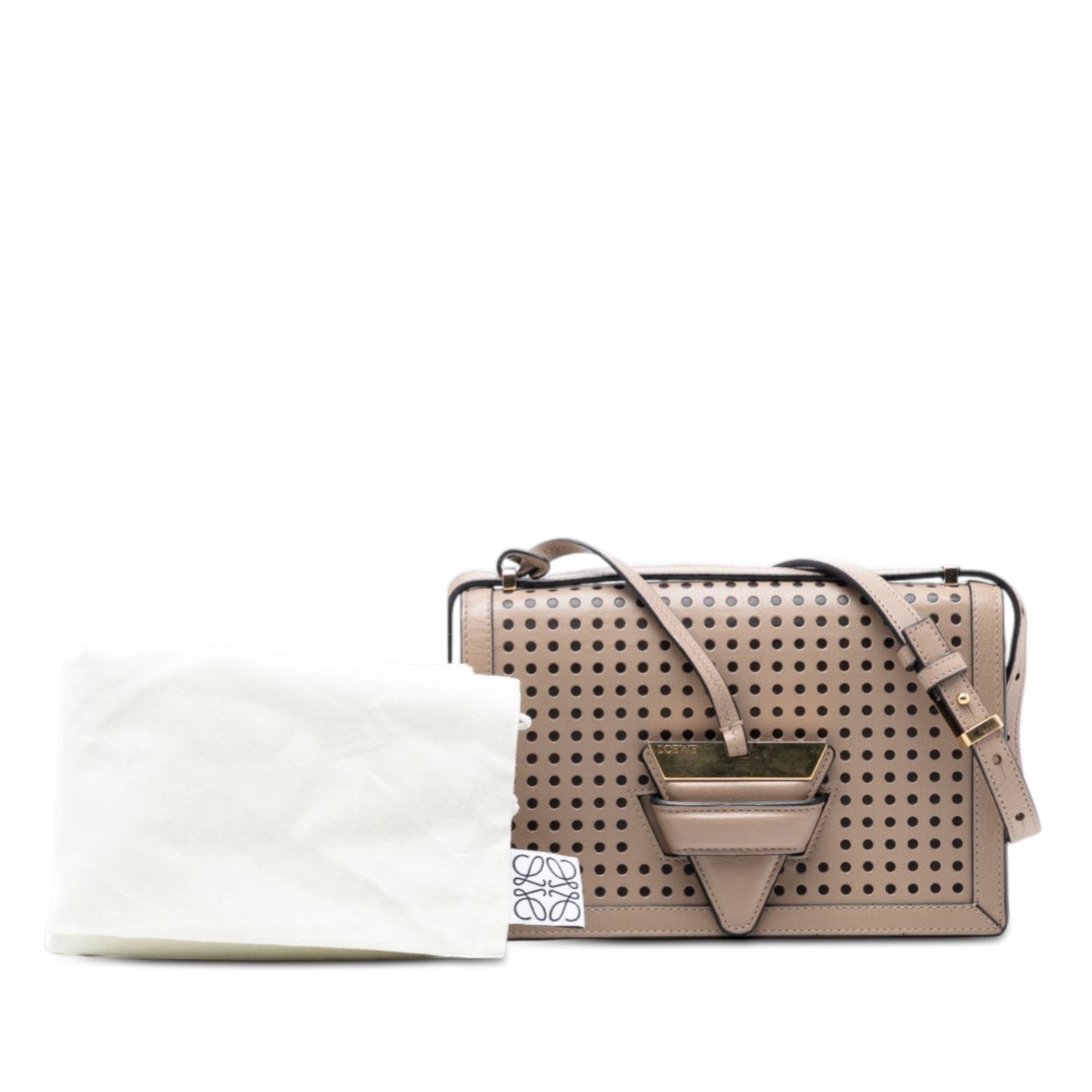 Medium Perforated Leather Barcelona Crossbody