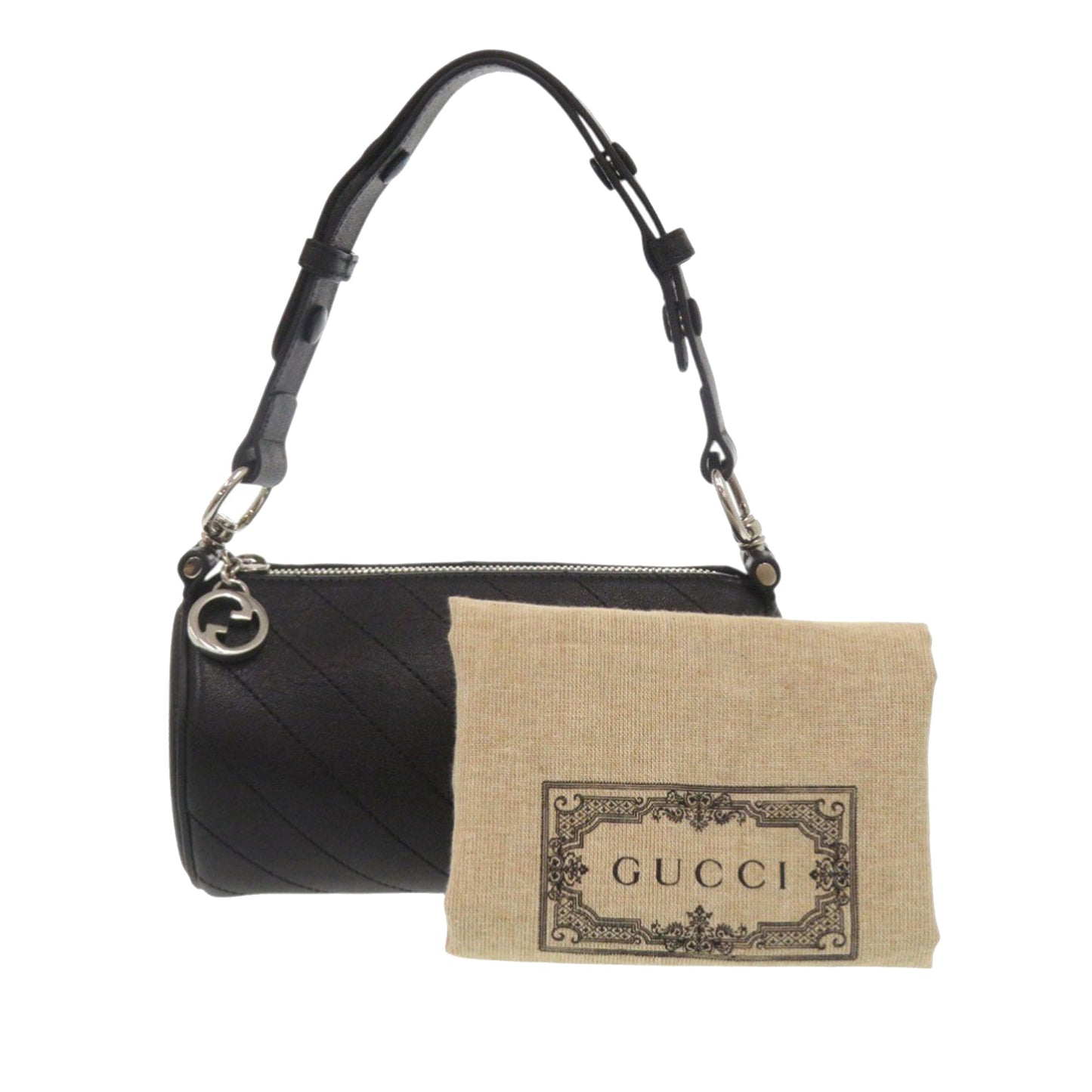 Gucci Mini Leather Blondie Barrel Shoulder Bag