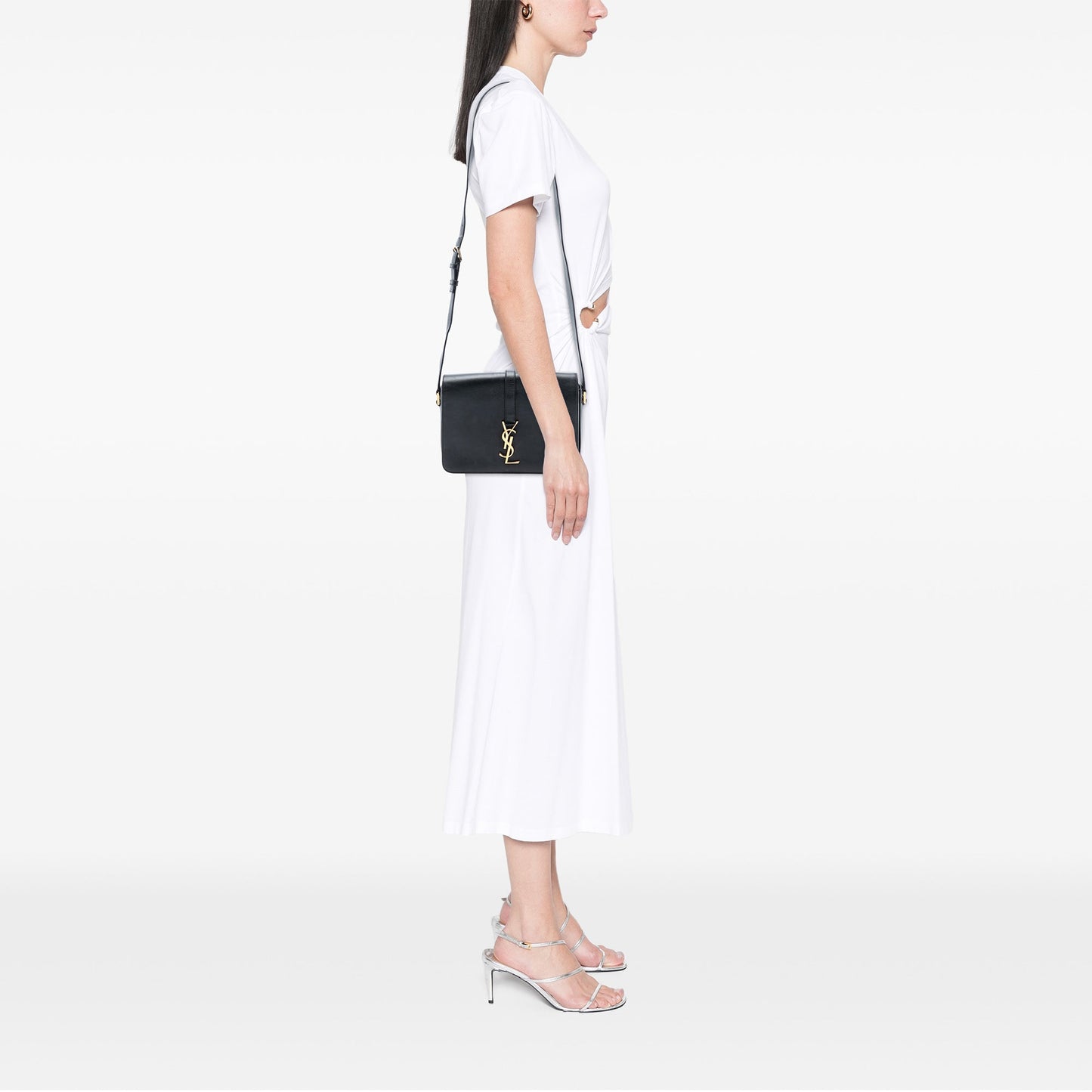 Saint Laurent Medium Leather Monogram Universite Bag