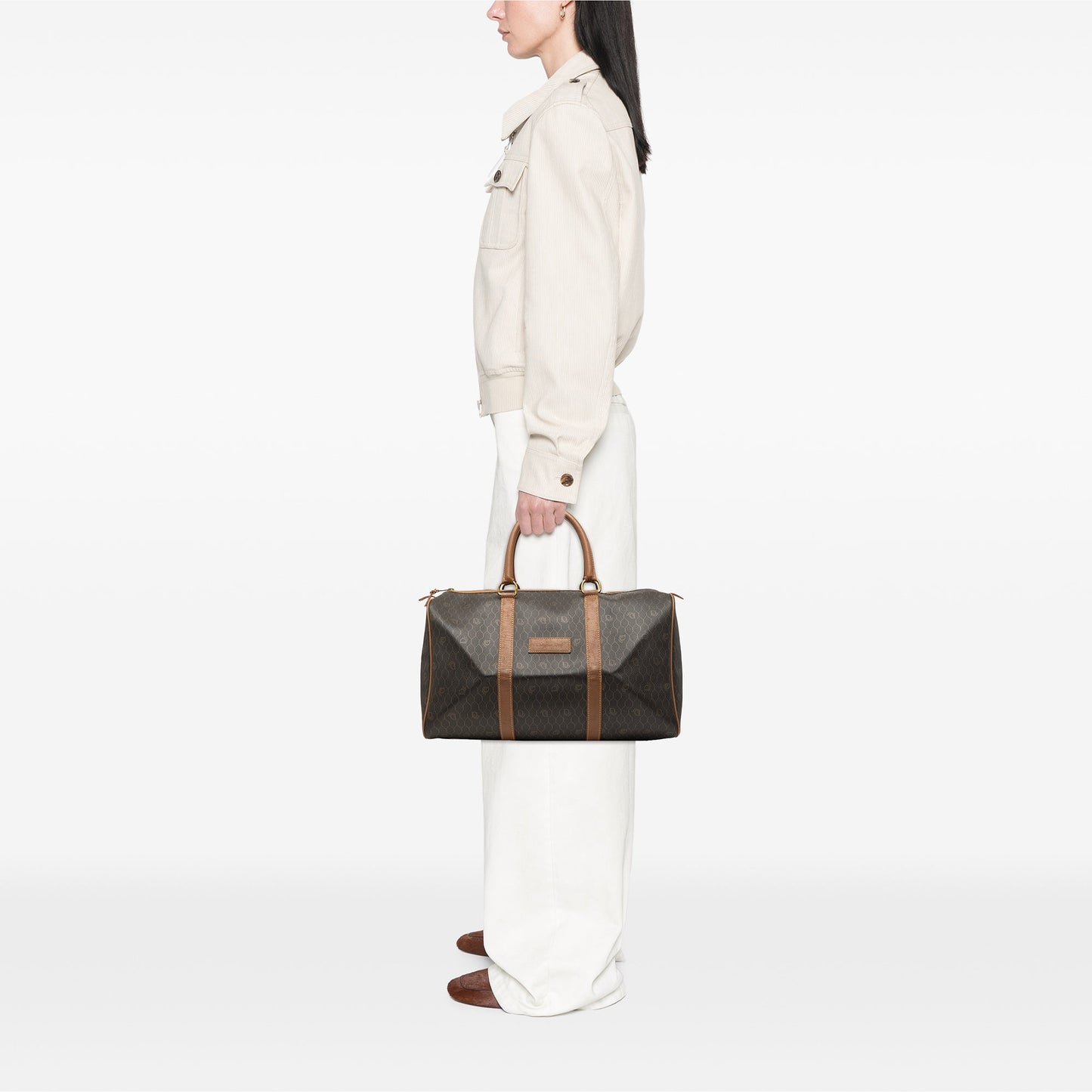 Dior Honeycomb Coated Canvas Travel Bag