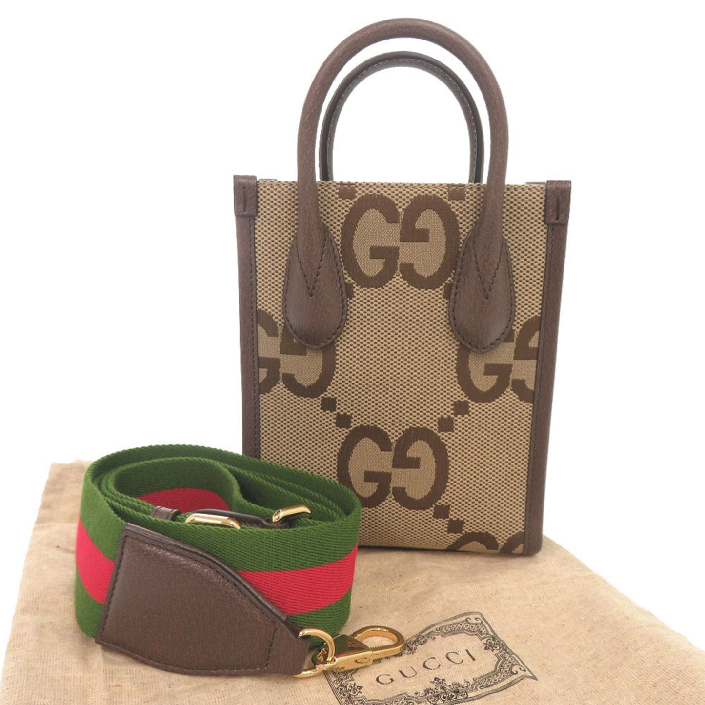 Gucci Mini Jumbo GG Canvas Web Satchel