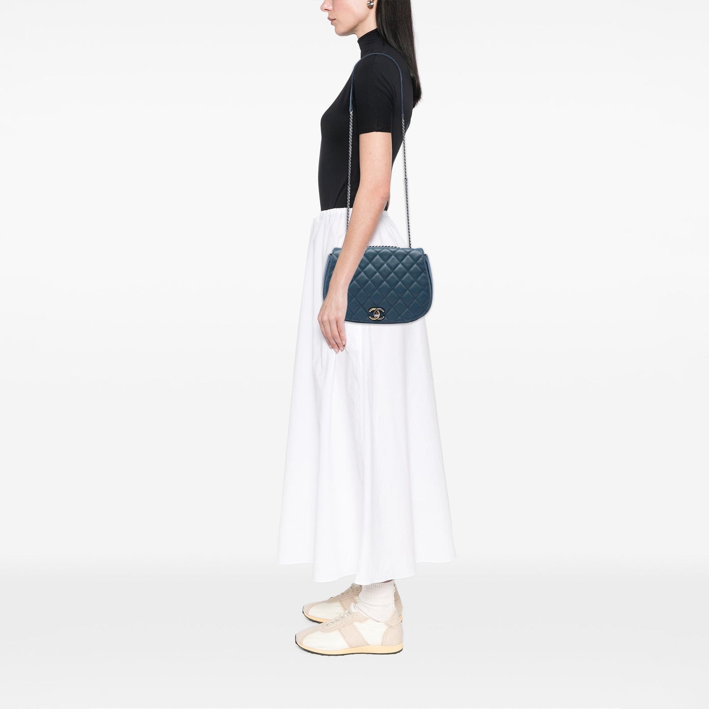 Chanel Medium Quilted Caviar Casual Pocket Flap