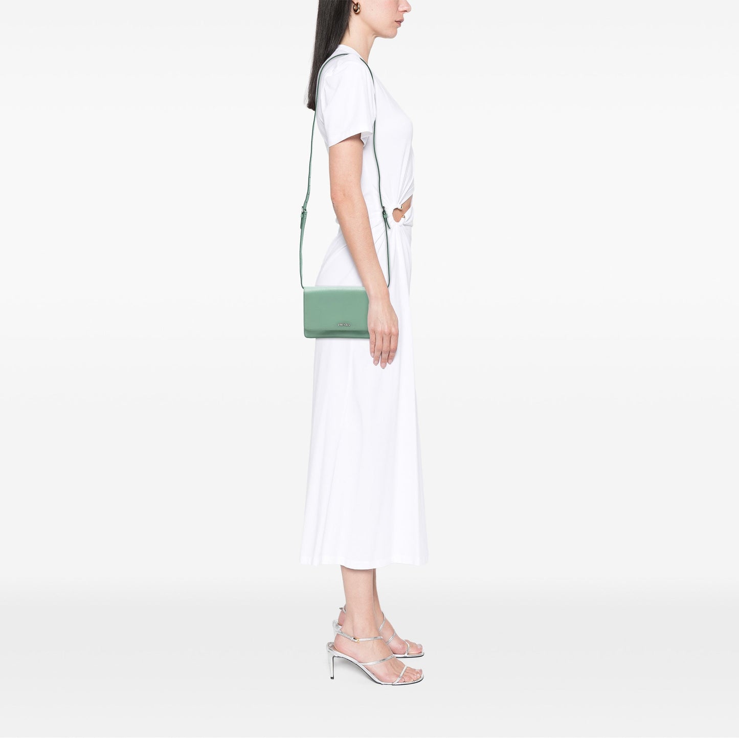 Saffiano Wallet on Strap