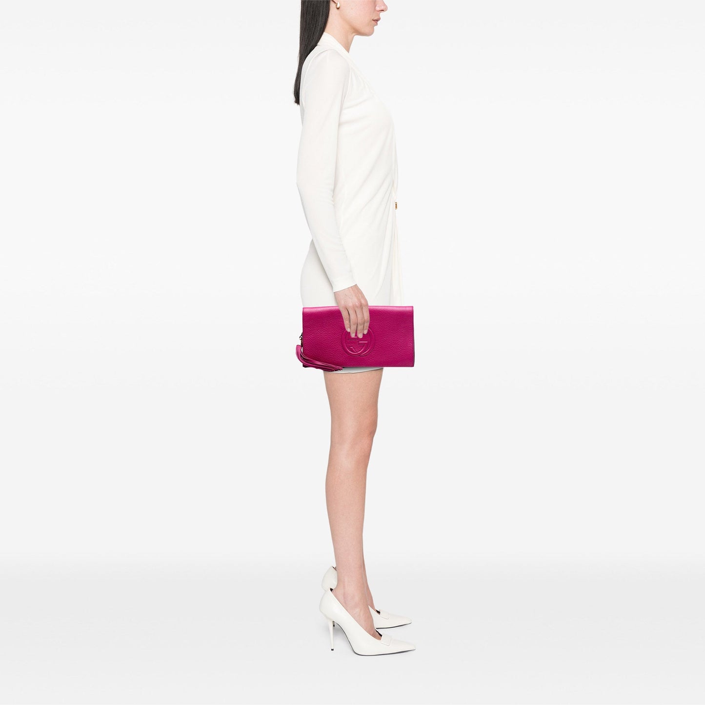 Leather Soho Disco Clutch