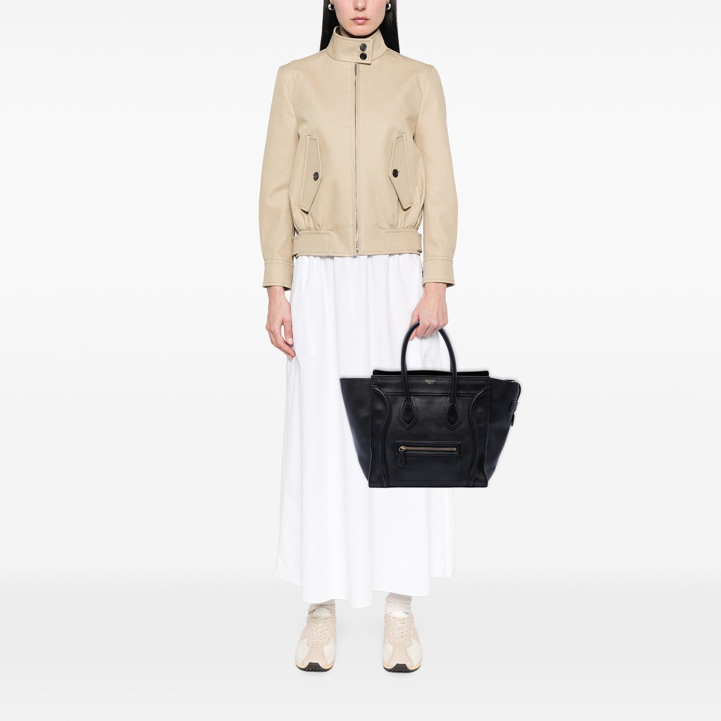 Celine Mini Leather Luggage Tote