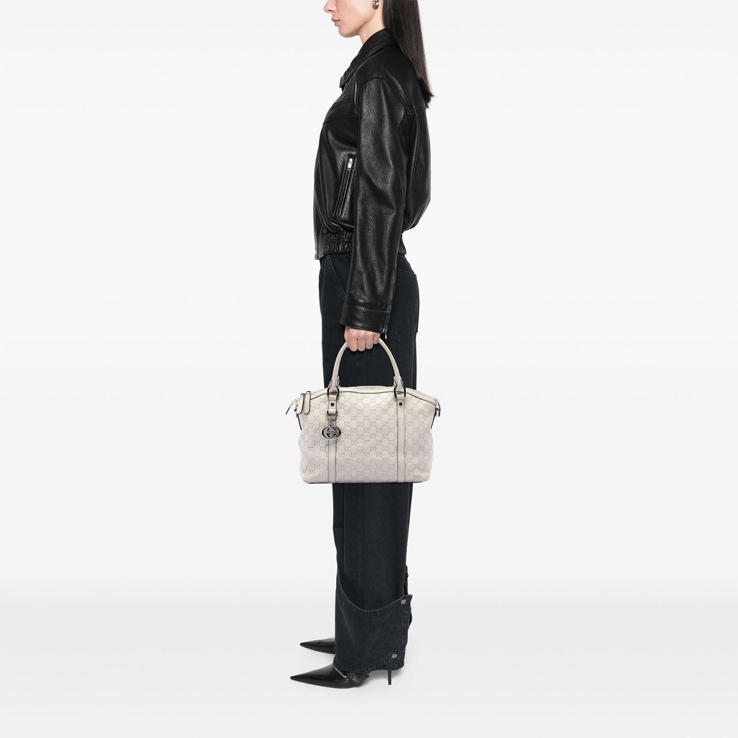 Gucci Medium Guccissima GG Charm Dome Satchel