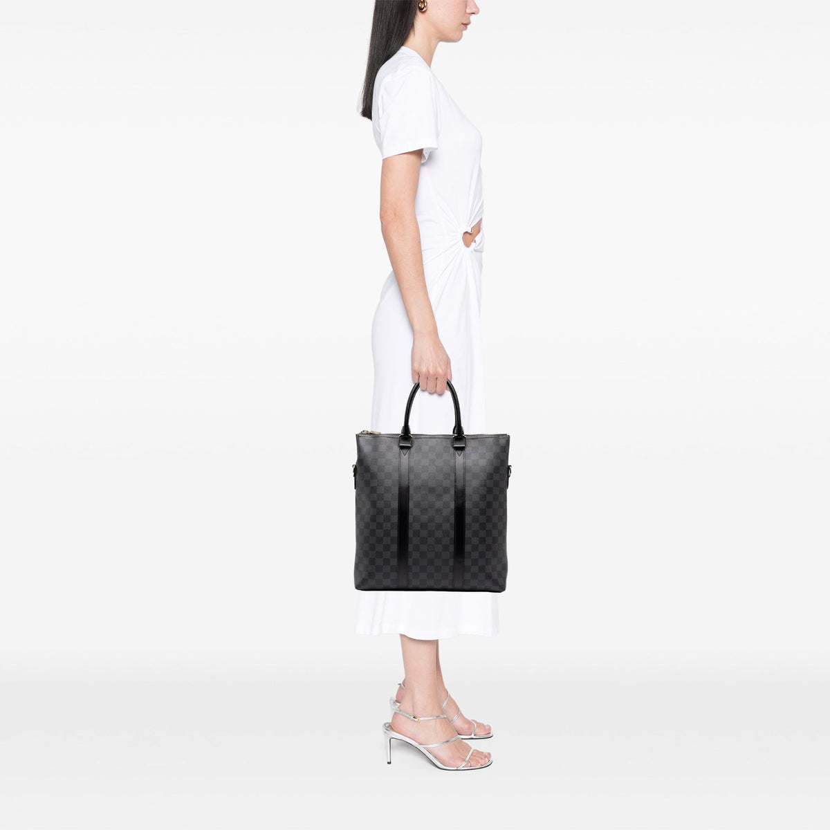 Louis Vuitton Damier Graphite Anton Tote — Black