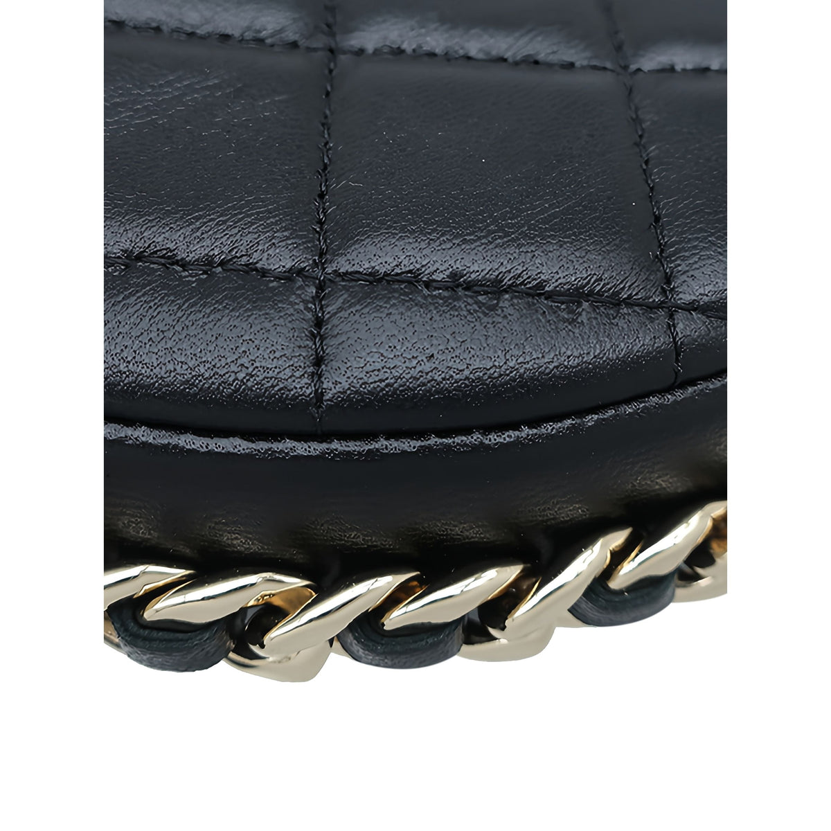 Chanel Mini Quilted Lambskin Chain Around Pouch — Black