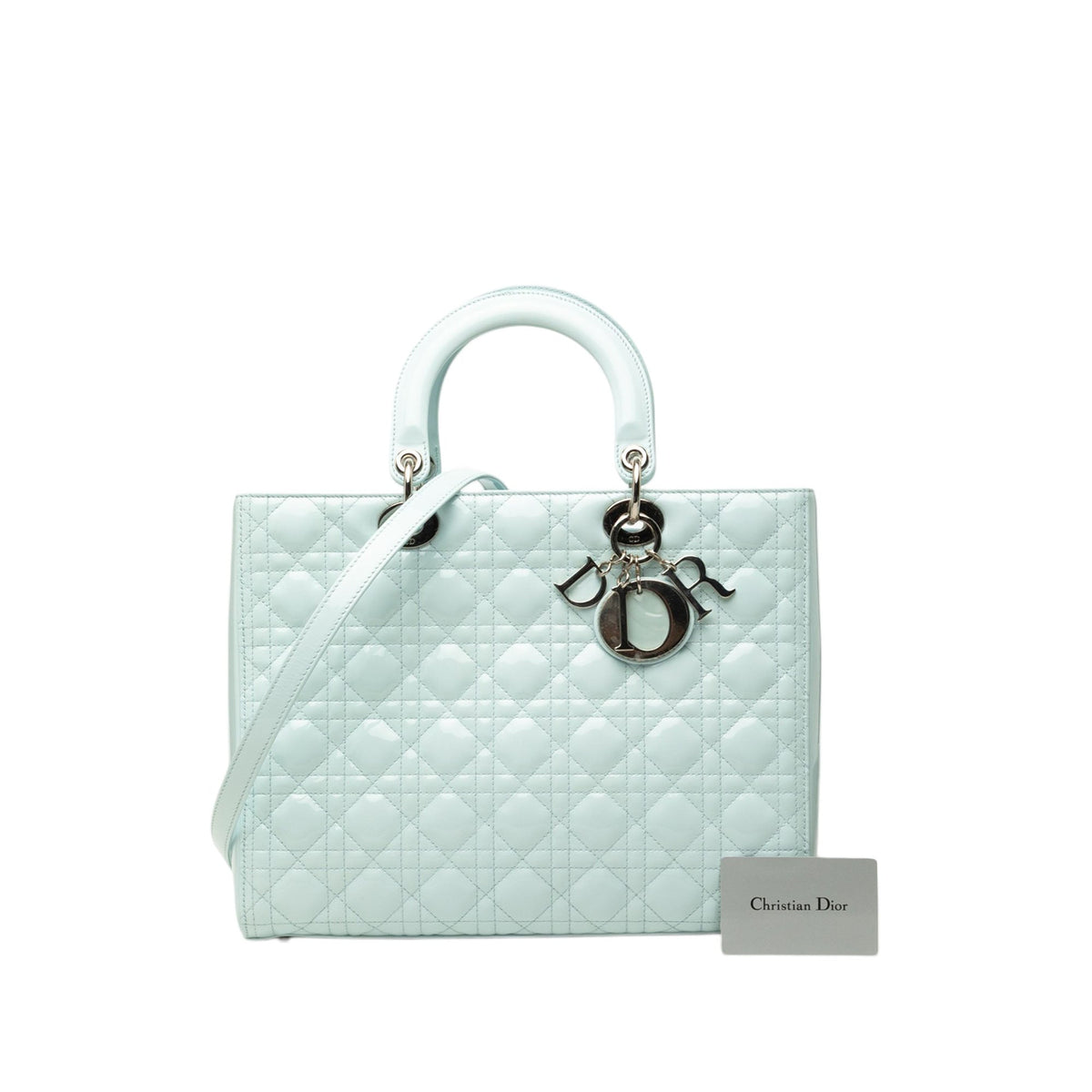 Dior Large Patent Cannage Lady Dior