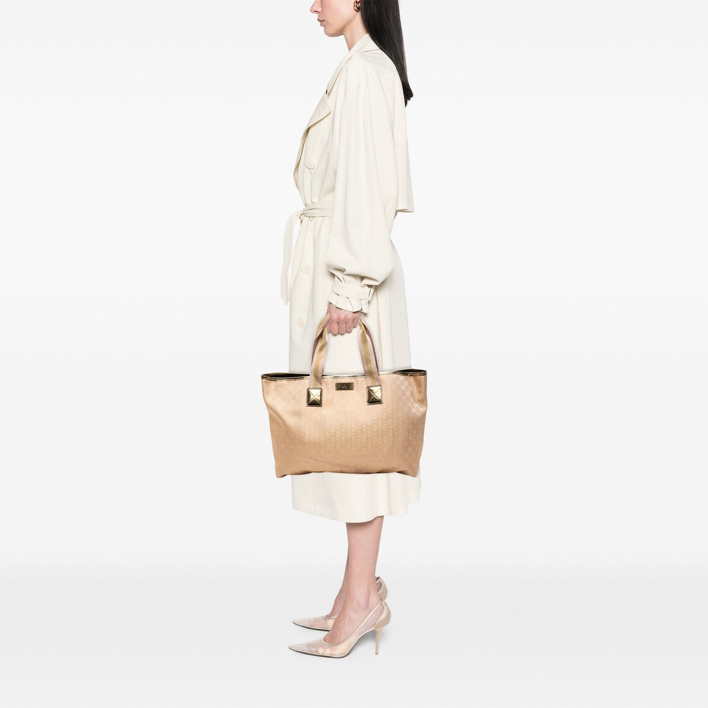 Gucci GG Canvas Web Tote
