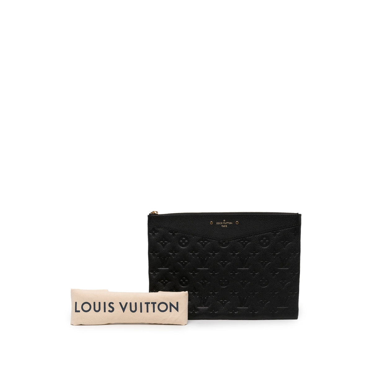 Louis Vuitton Monogram Empreinte Daily Pouch — Black