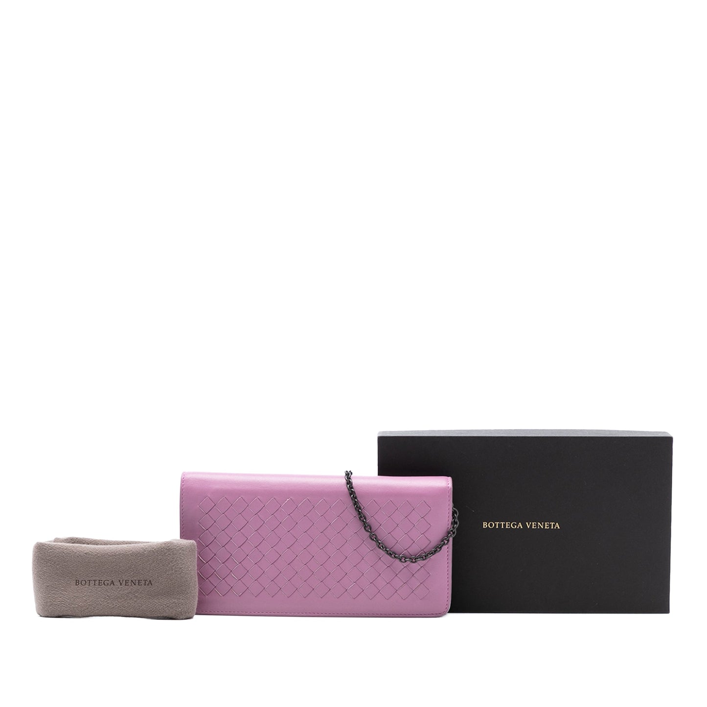 Bottega Veneta Nappa Intrecciato Continental Wallet on Chain
