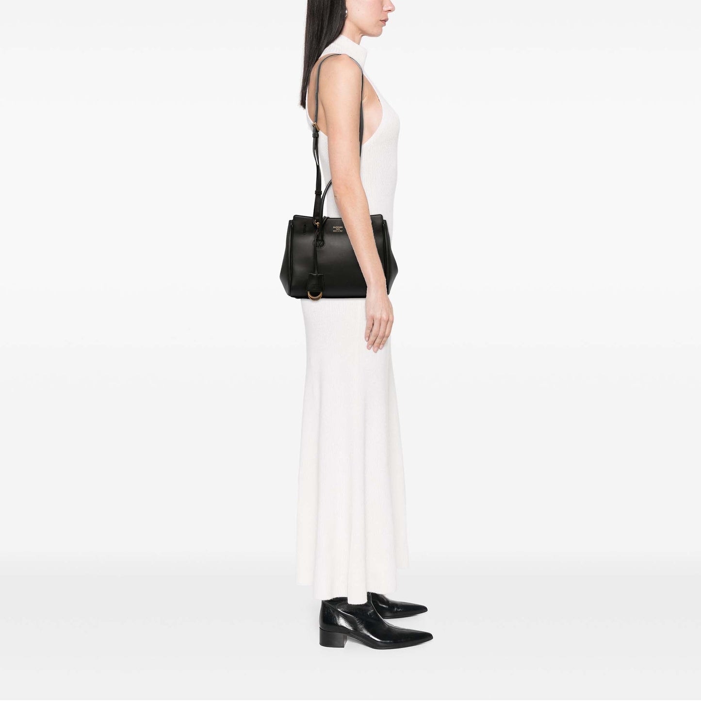 Balenciaga Mini Smooth Calfskin Hampton Carry All Satchel
