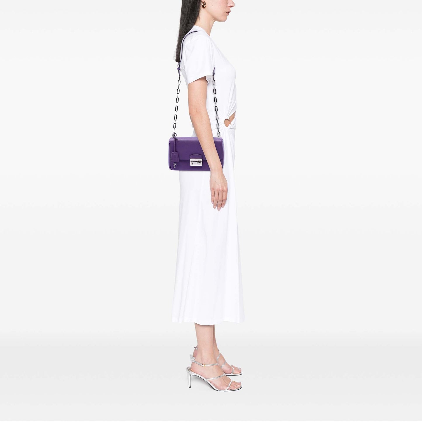 Prada Saffiano Sound Lock Crossbody