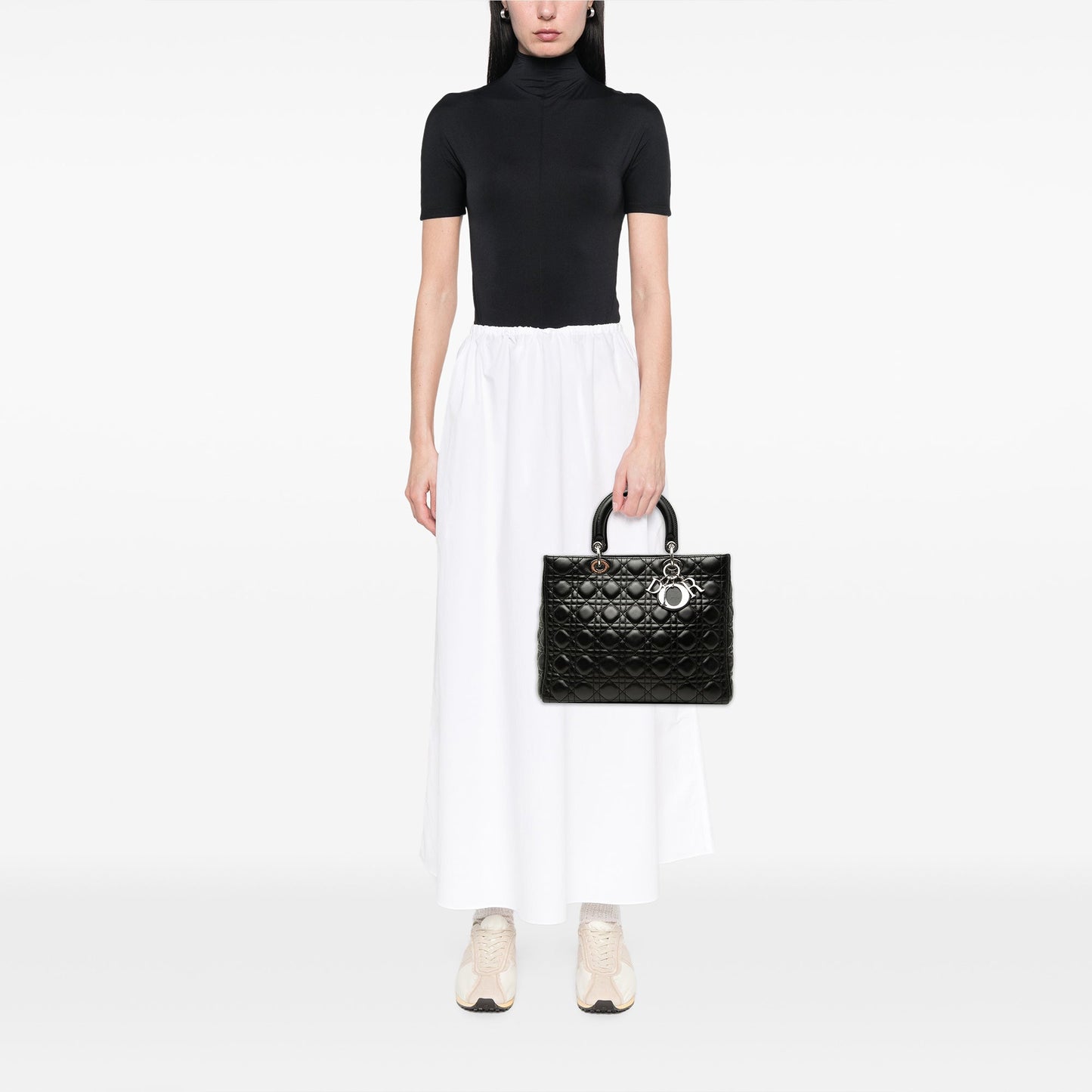 Dior Large Lambskin Cannage Lady Dior