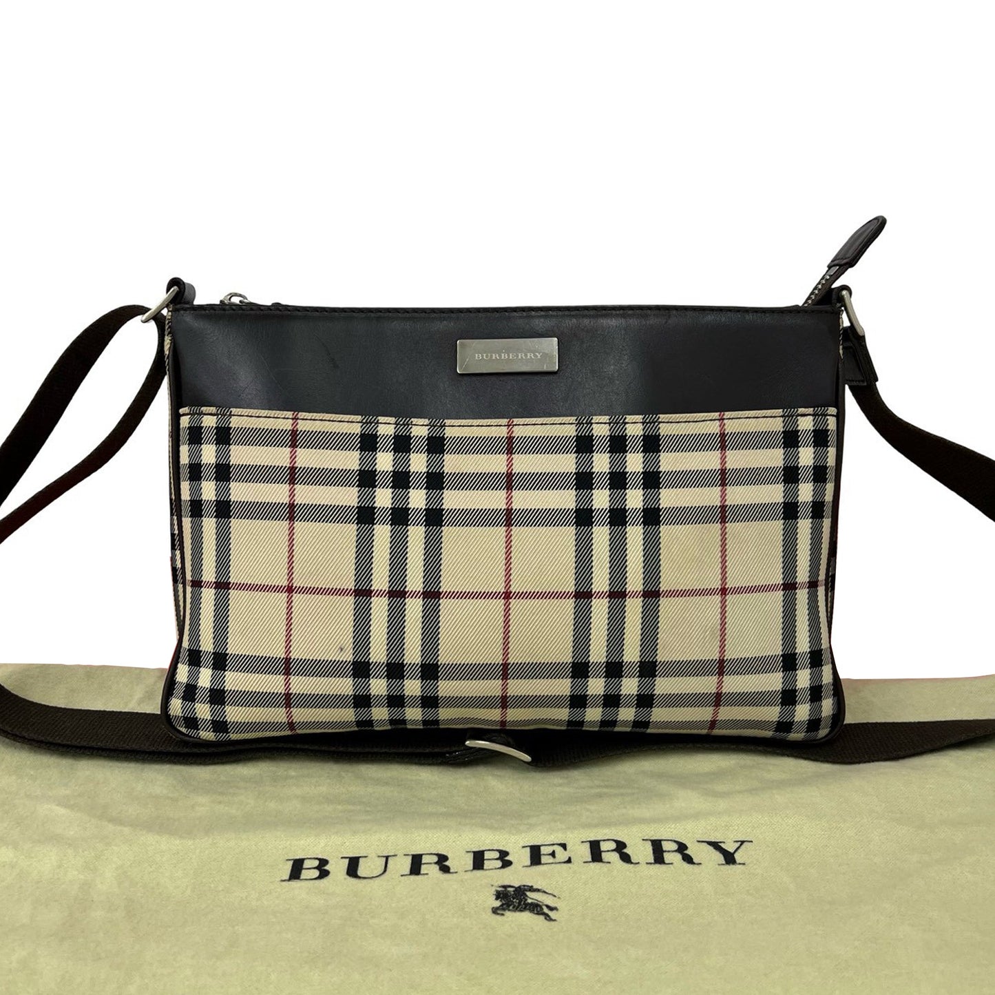 Burberry House Check Canvas Crossbody