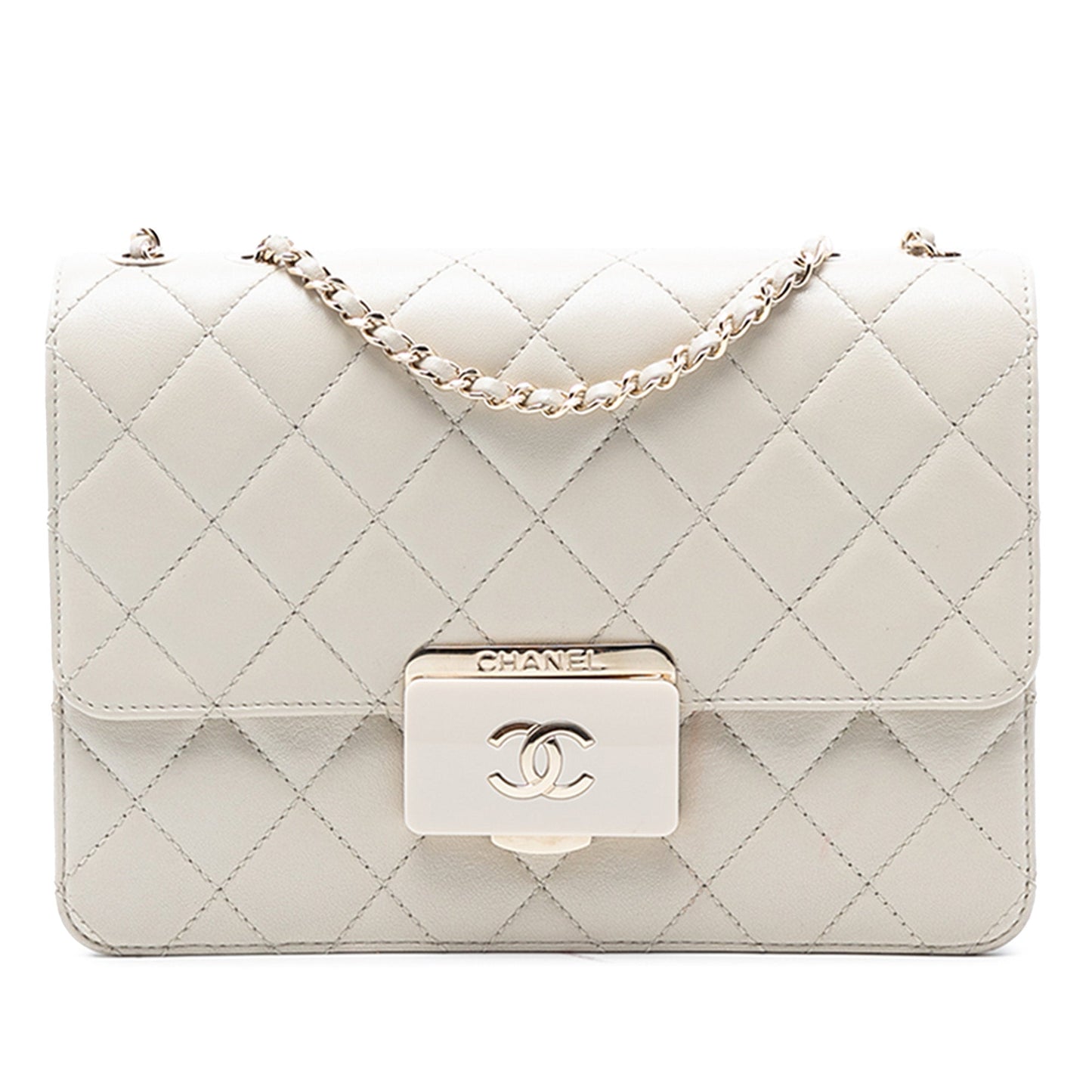 Chanel Quilted Lambskin Beauty Lock Flap