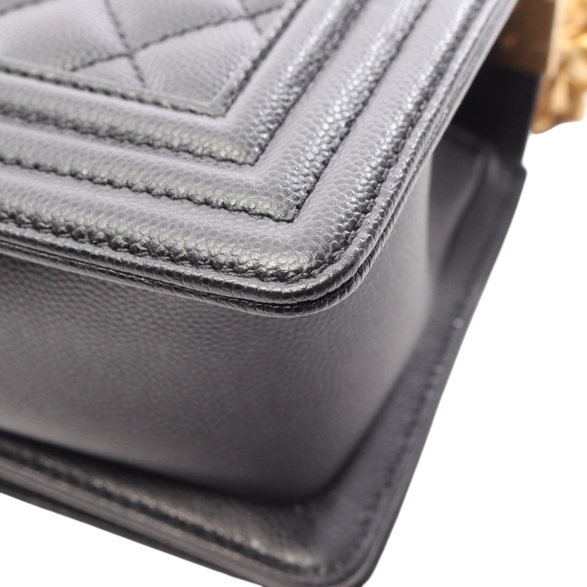 Chanel Small Quilted Caviar Boy Flap