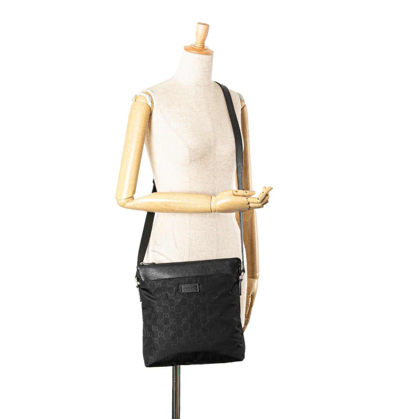 Gucci GG Nylon Flat Messenger Bag