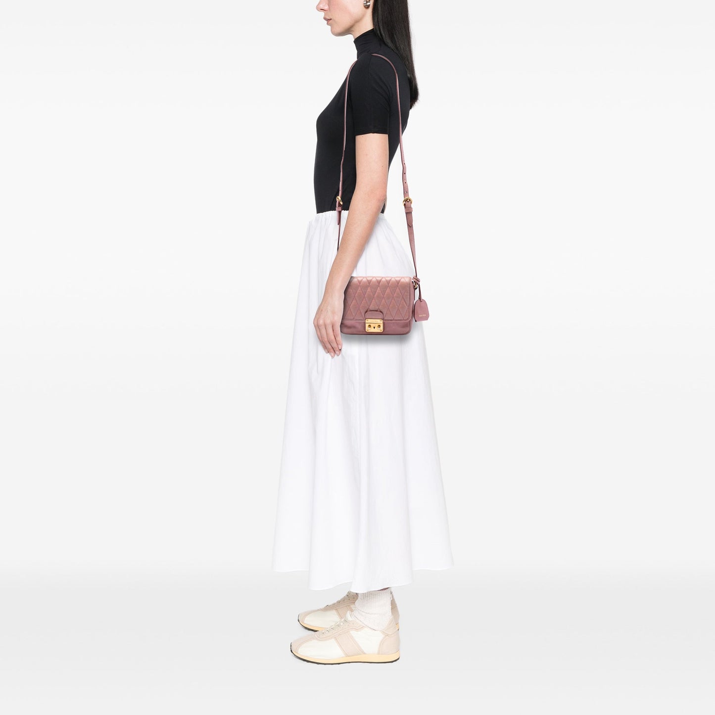 Miu Miu Vitello Shine Trapu Crossbody