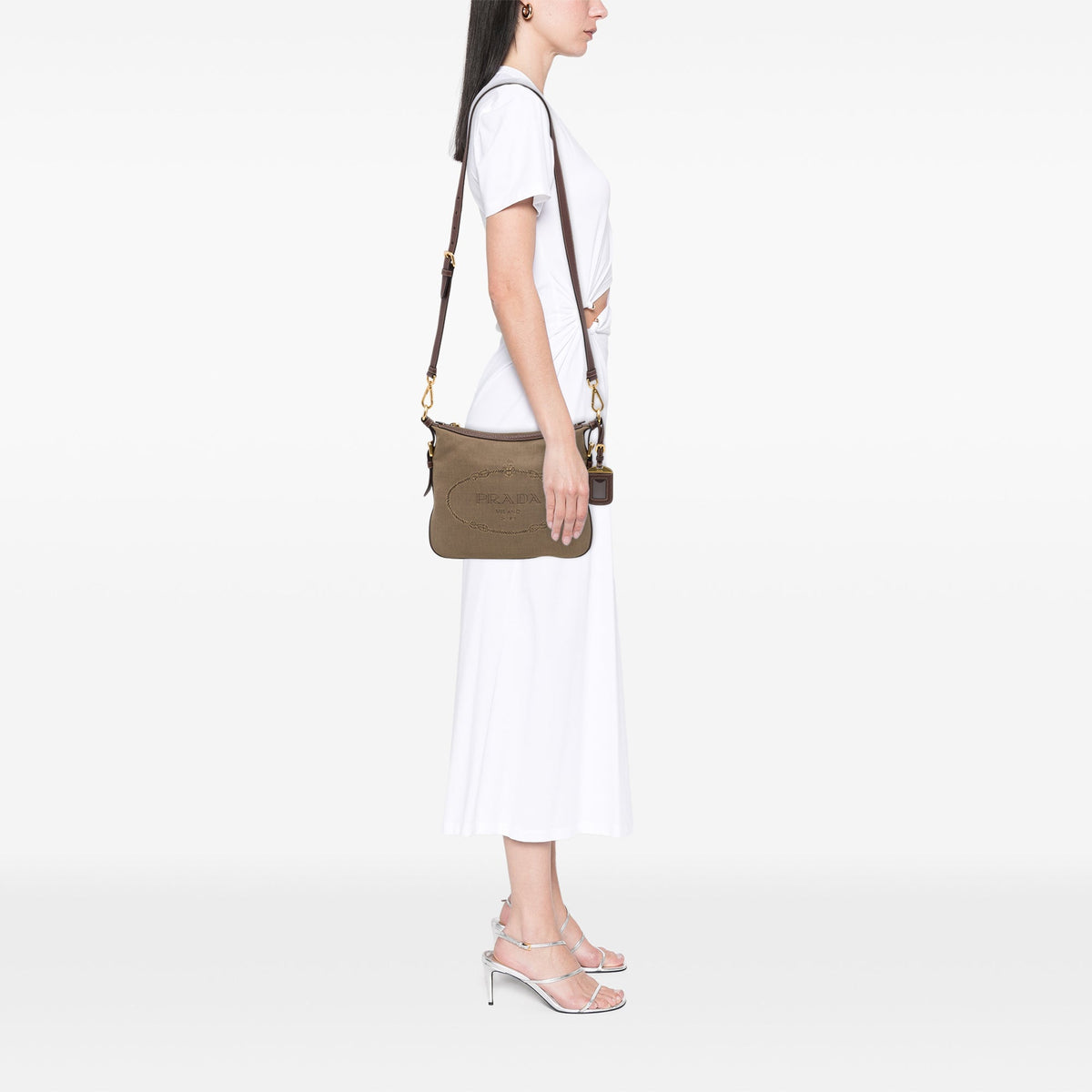 Prada Canvas Canapa Logo Crossbody