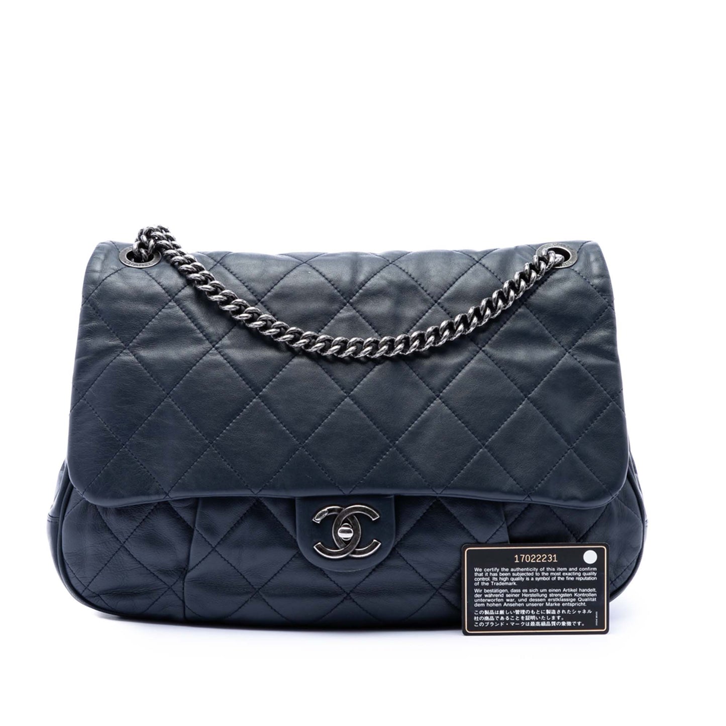 Chanel Quilted Calfskin Coco Pleats Flap