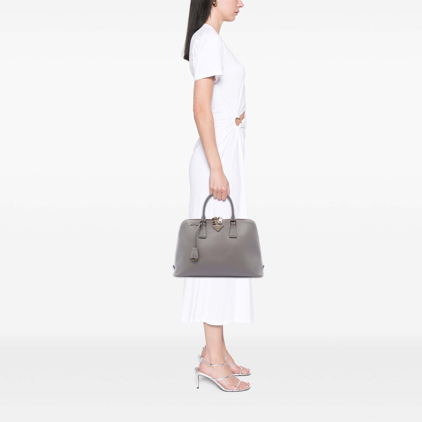 Prada Large Saffiano Lux Promenade Satchel