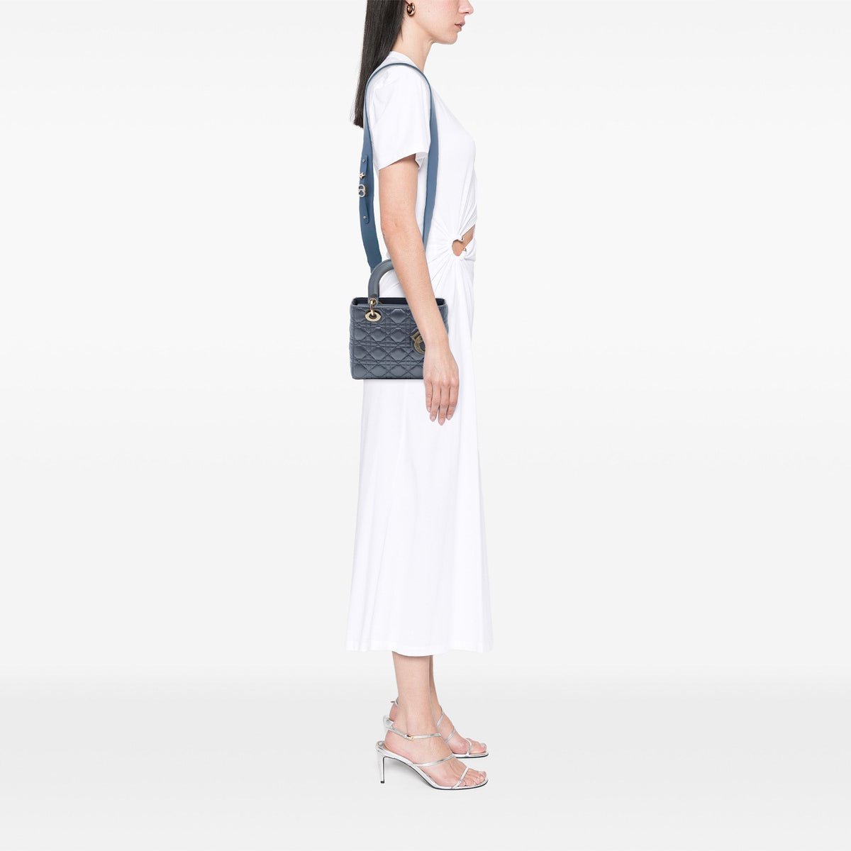 Dior Small Satin Cannage My ABCDior Lady Dior — Blue