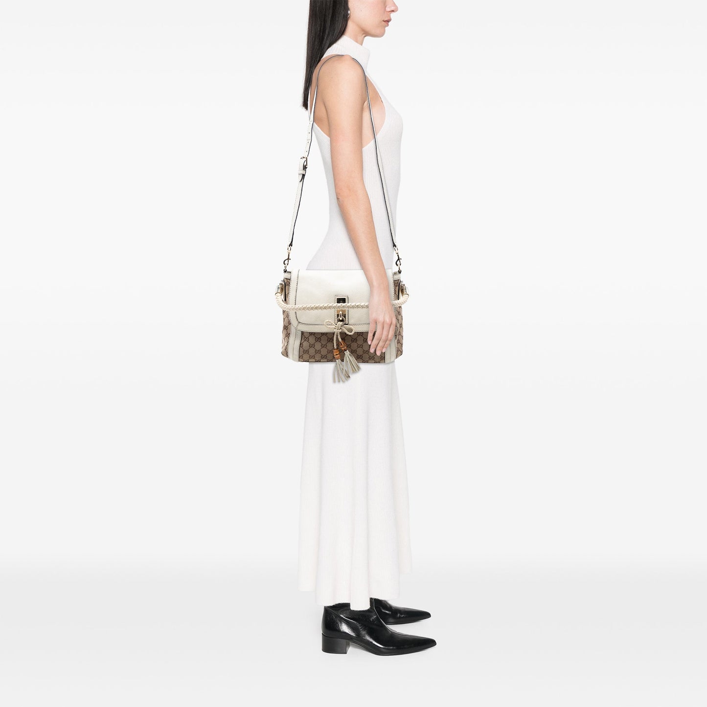 Gucci GG Canvas Bella Flap Satchel