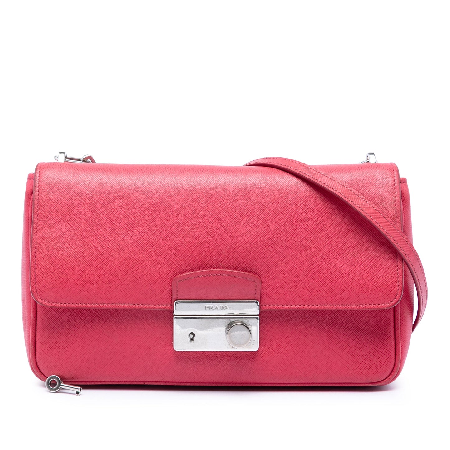 Prada Saffiano Sound Lock Crossbody