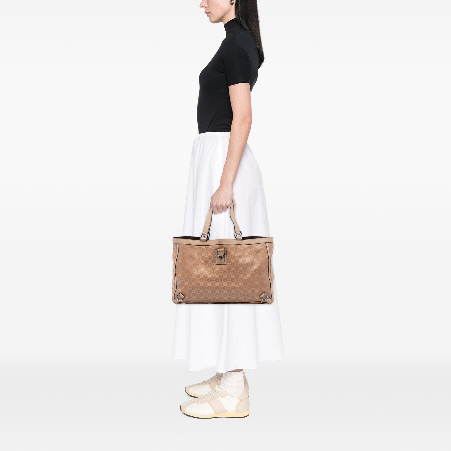 Gucci Leather Abbey D Ring Horsebit Tote