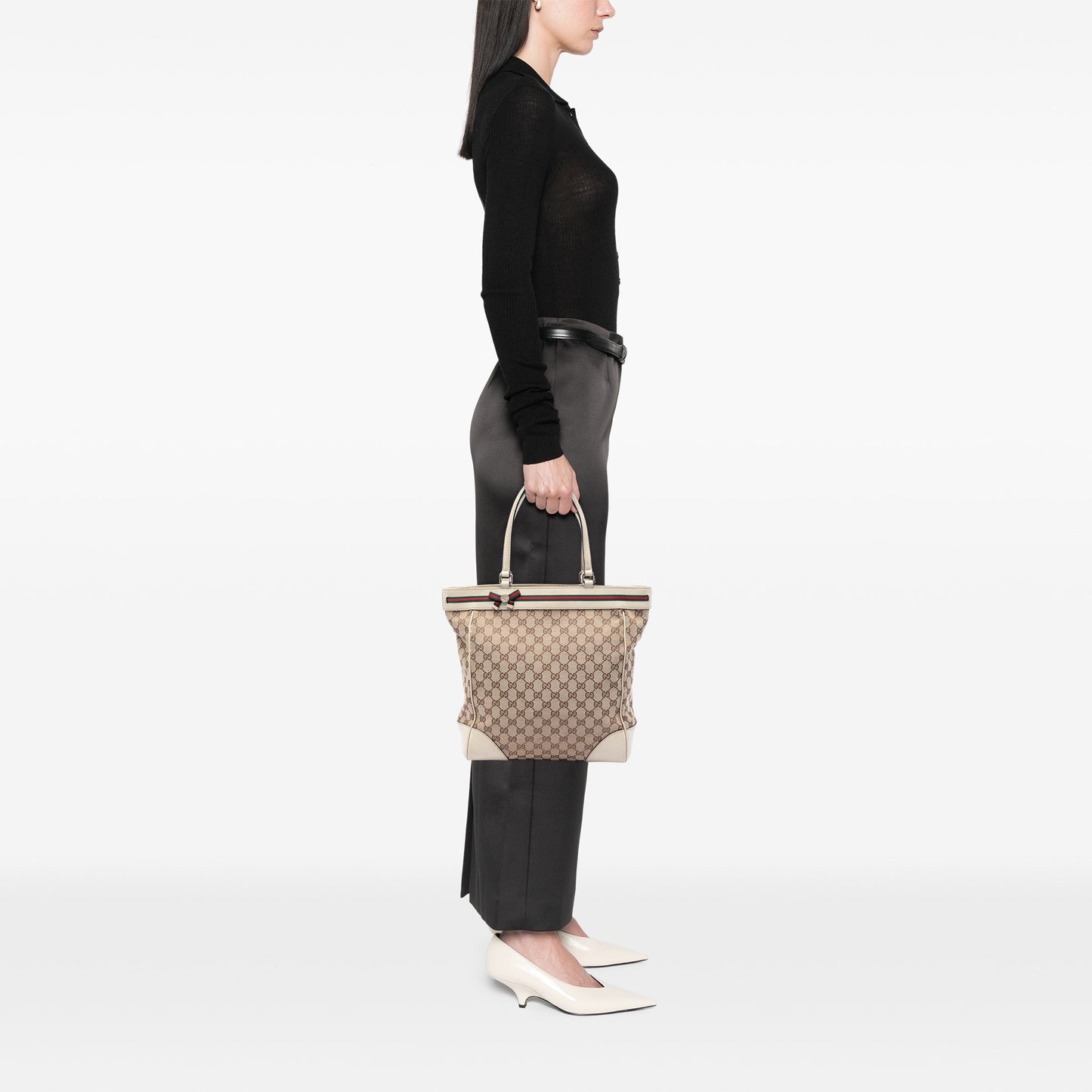 Gucci GG Canvas Web Mayfair Tote