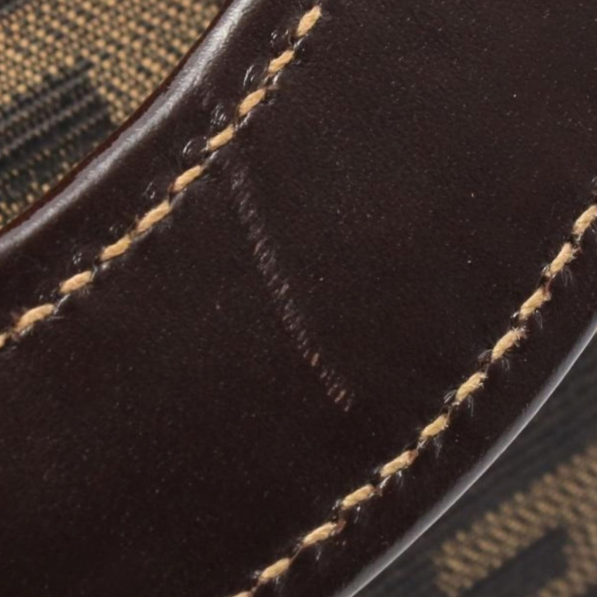 Fendi Zucca Canvas Handbag — Brown
