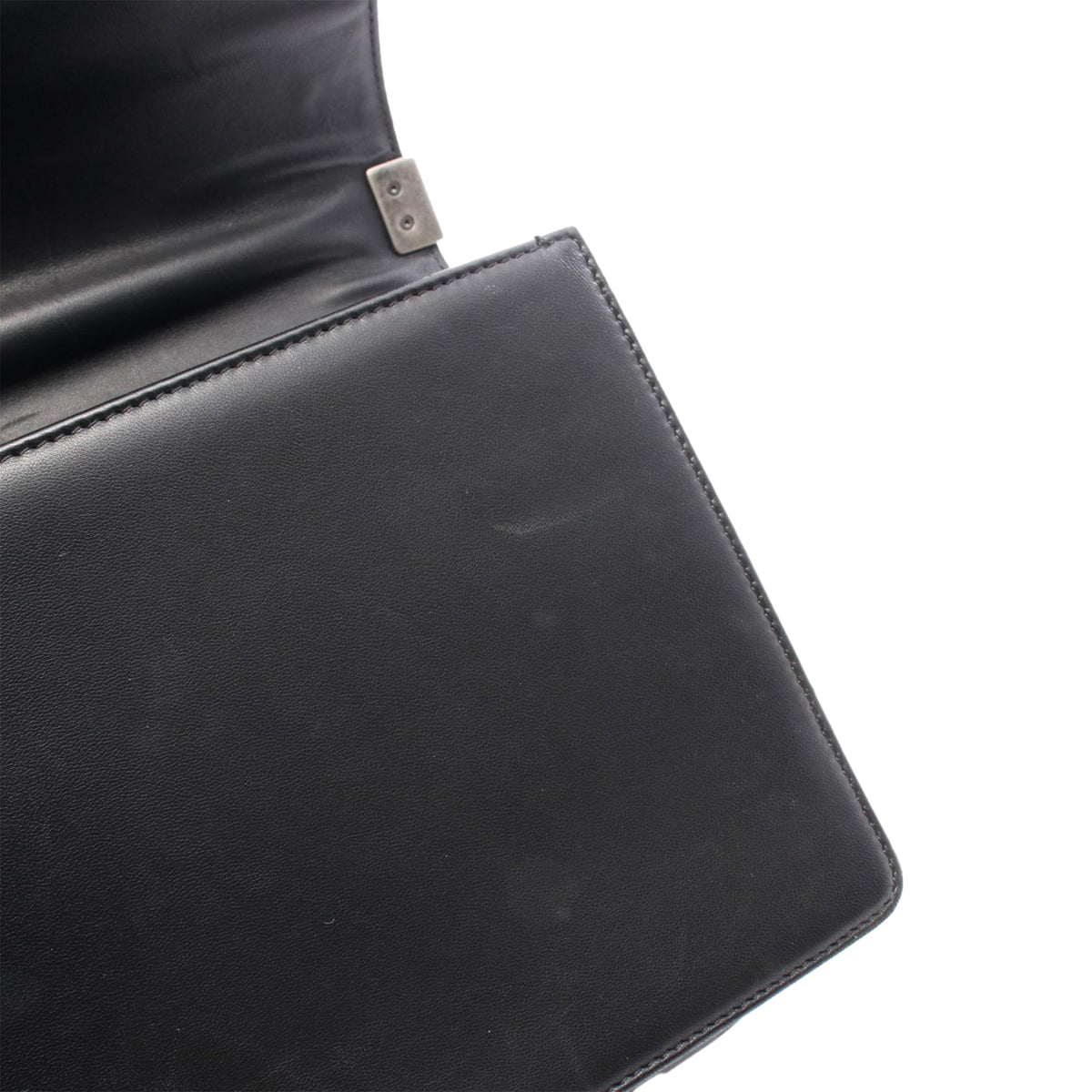 Chanel Large Quilted Lambskin Boy Flap — Black