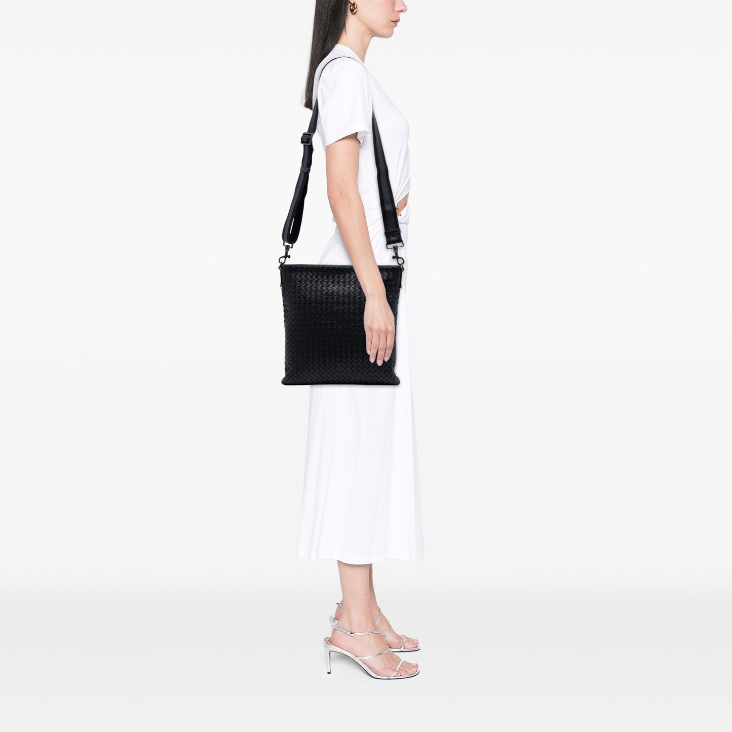 Bottega Veneta Intrecciato Nappa Flat Messenger Bag