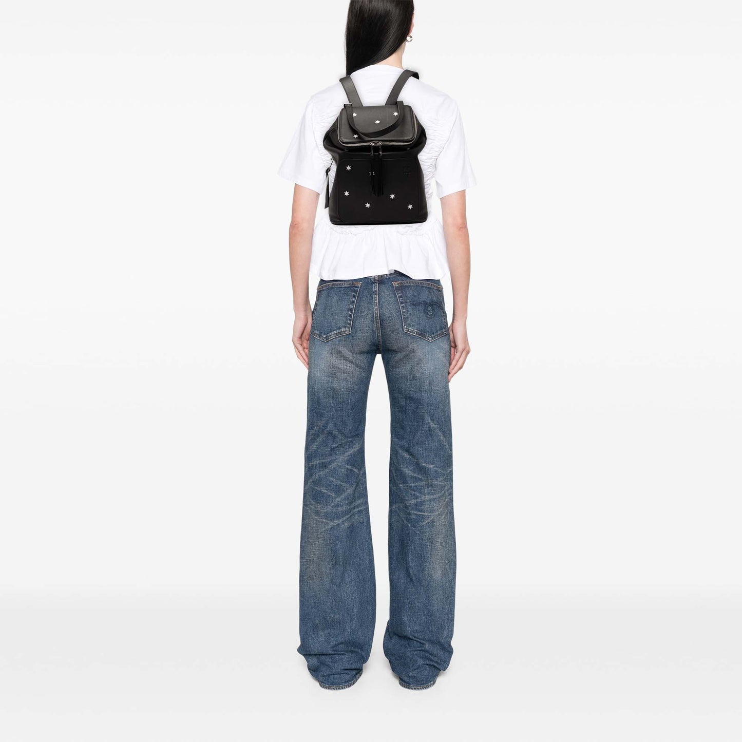 LOEWE Small Leather Goya Stars Backpack