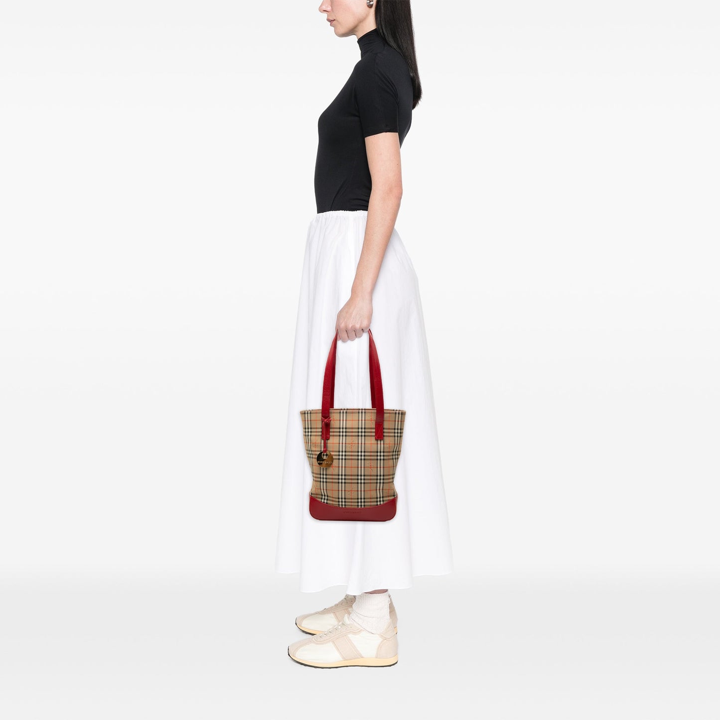 Burberry Haymarket Check Canvas Tote