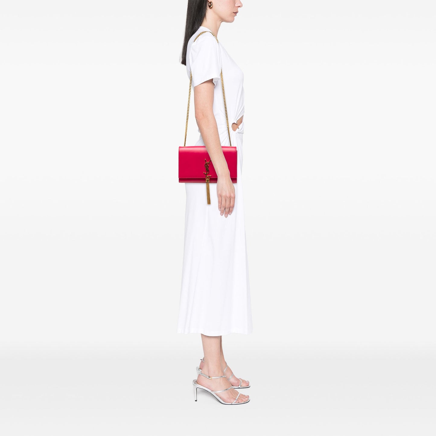 Saint Laurent Medium Smooth Calfskin Classic Monogram Kate Tassel Crossbody