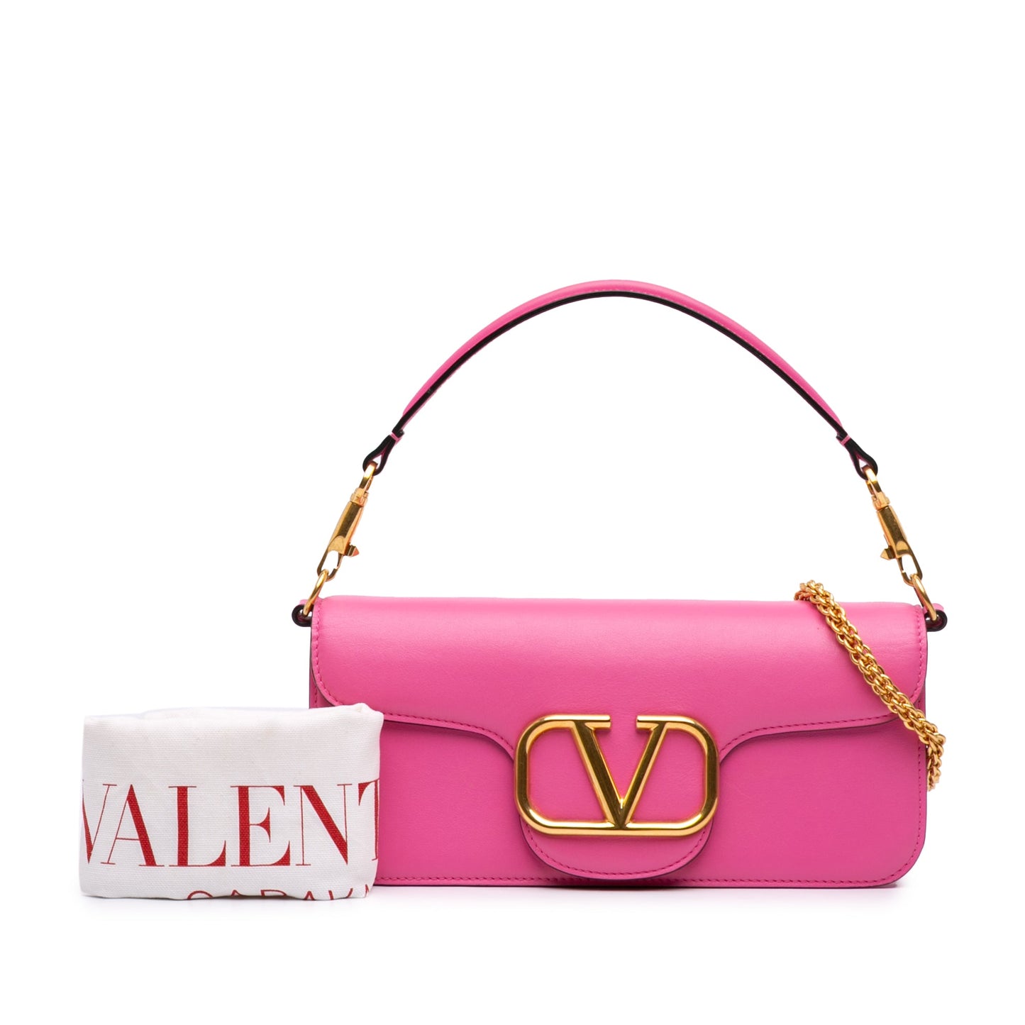 Valentino Medium Calfskin VLogo Loco Satchel