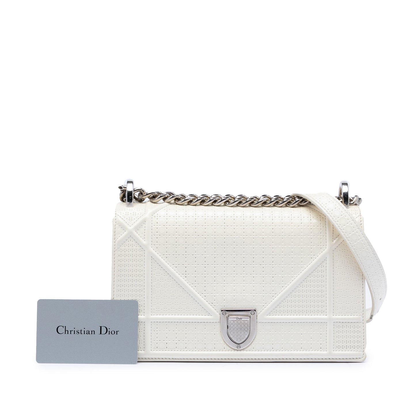 Dior Medium Patent Microcannage Diorama Flap
