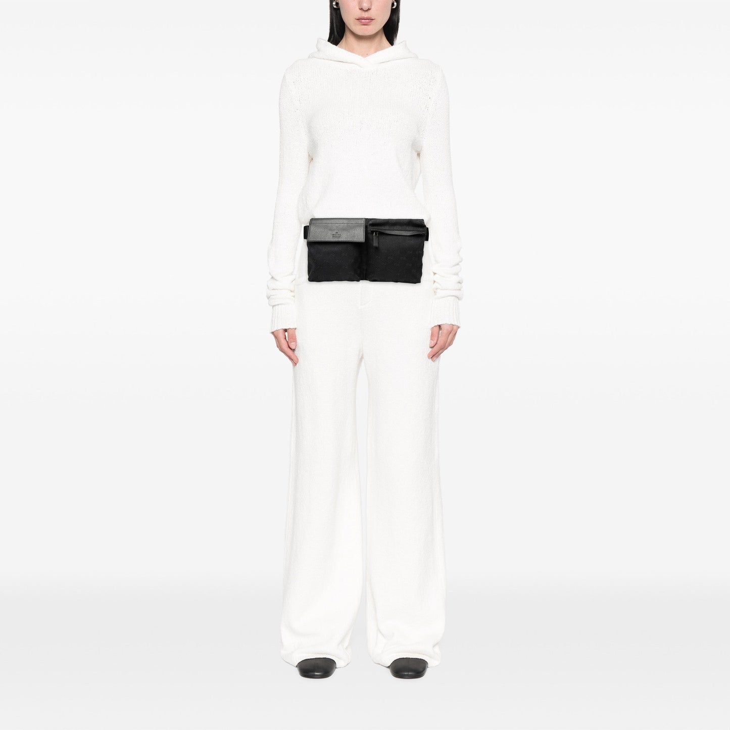 Gucci GG Canvas Double Pocket Belt Bag